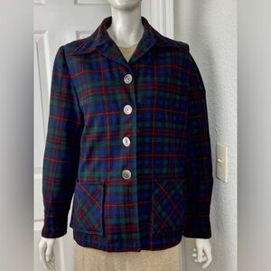 PENDLETON 1940's VINTAGE 50's Classic ORIGINAL 49er Jacket Tartan Plaid Wool M/L